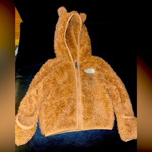 NorthFace — Baby Bear Full-Zip Hoodie (Color: Almond Butter)